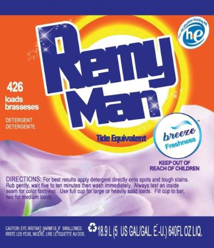 Remy-Tide Laundry Detergent with a free pump